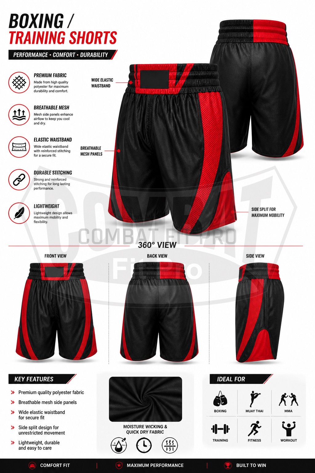 Premium Custom Boxing Shorts - Image 5